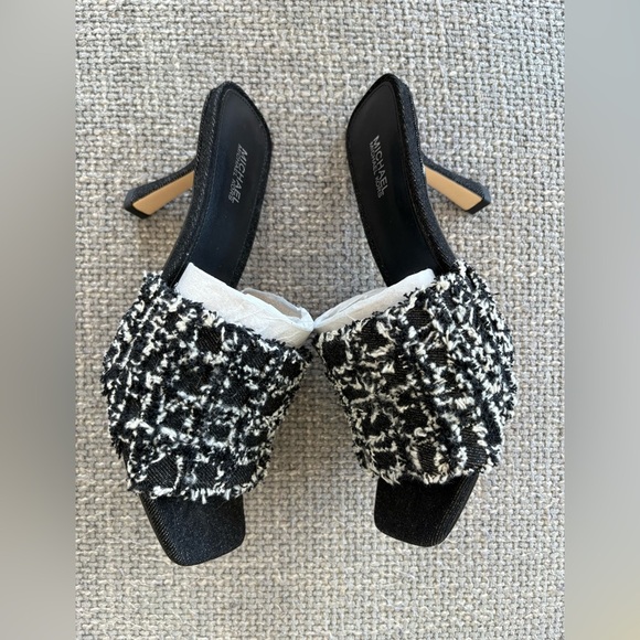 Michael Kors Tessa Frayed Denim Mule Sandals – Size 8.5 brand new - Picture 11 of 13